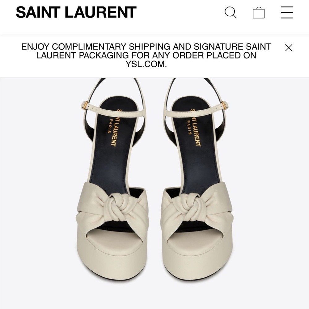 Bianca Platform Sandals in Smooth Leather